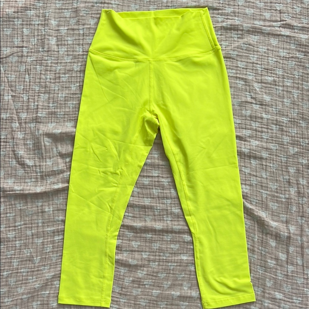 ZYIA Neon Yellow Kids Leggings